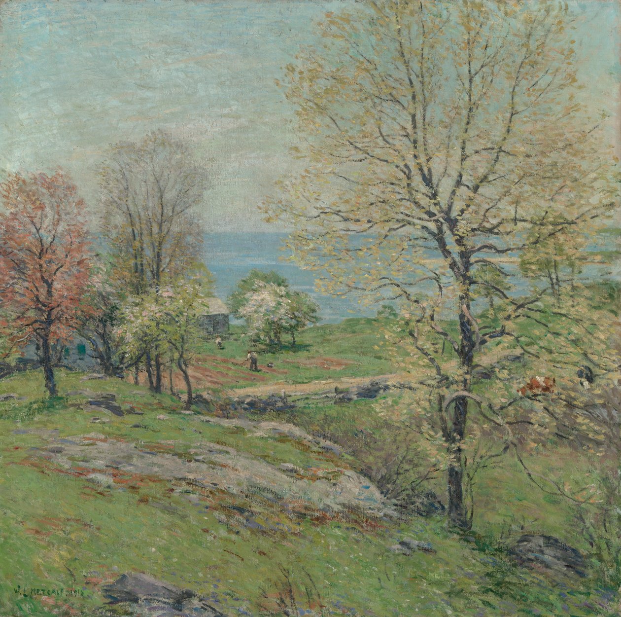El roble en ciernes de Willard Leroy Metcalf