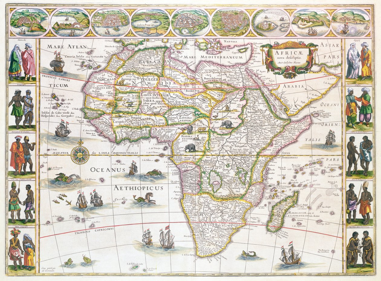 Africa Nova, c.1617 de Willem Janszoon Blaeu