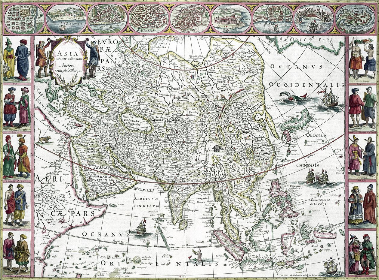 Asia noviter delineata, 1617 de Willem Janszoon Blaeu