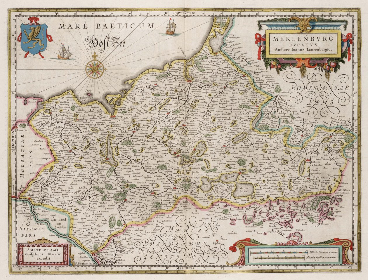 Ducado de Mecklemburgo de Willem Janszoon Blaeu