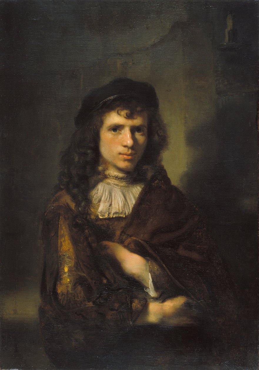 Retrato de un joven de Willem Drost