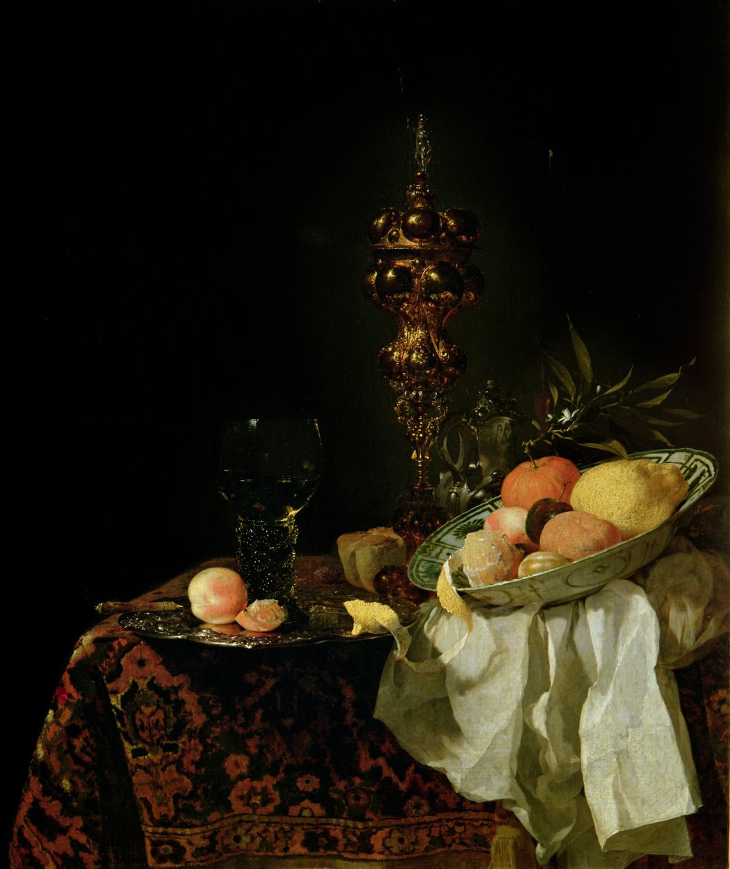 Postre, 1653-54 de Willem Kalf