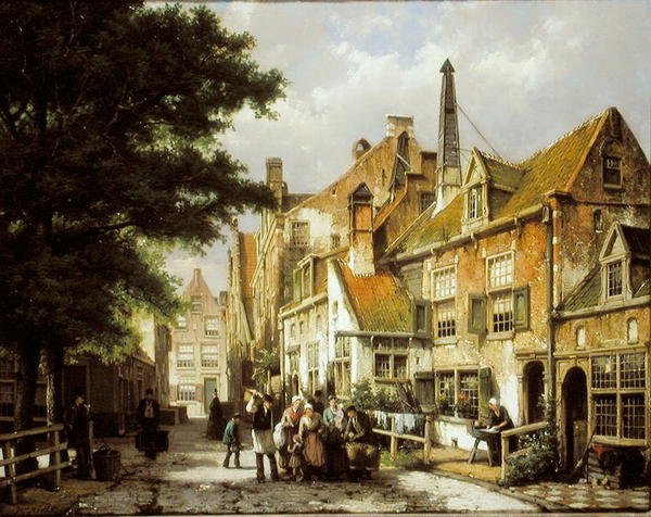 Escena de calle de Willem Koekkoek