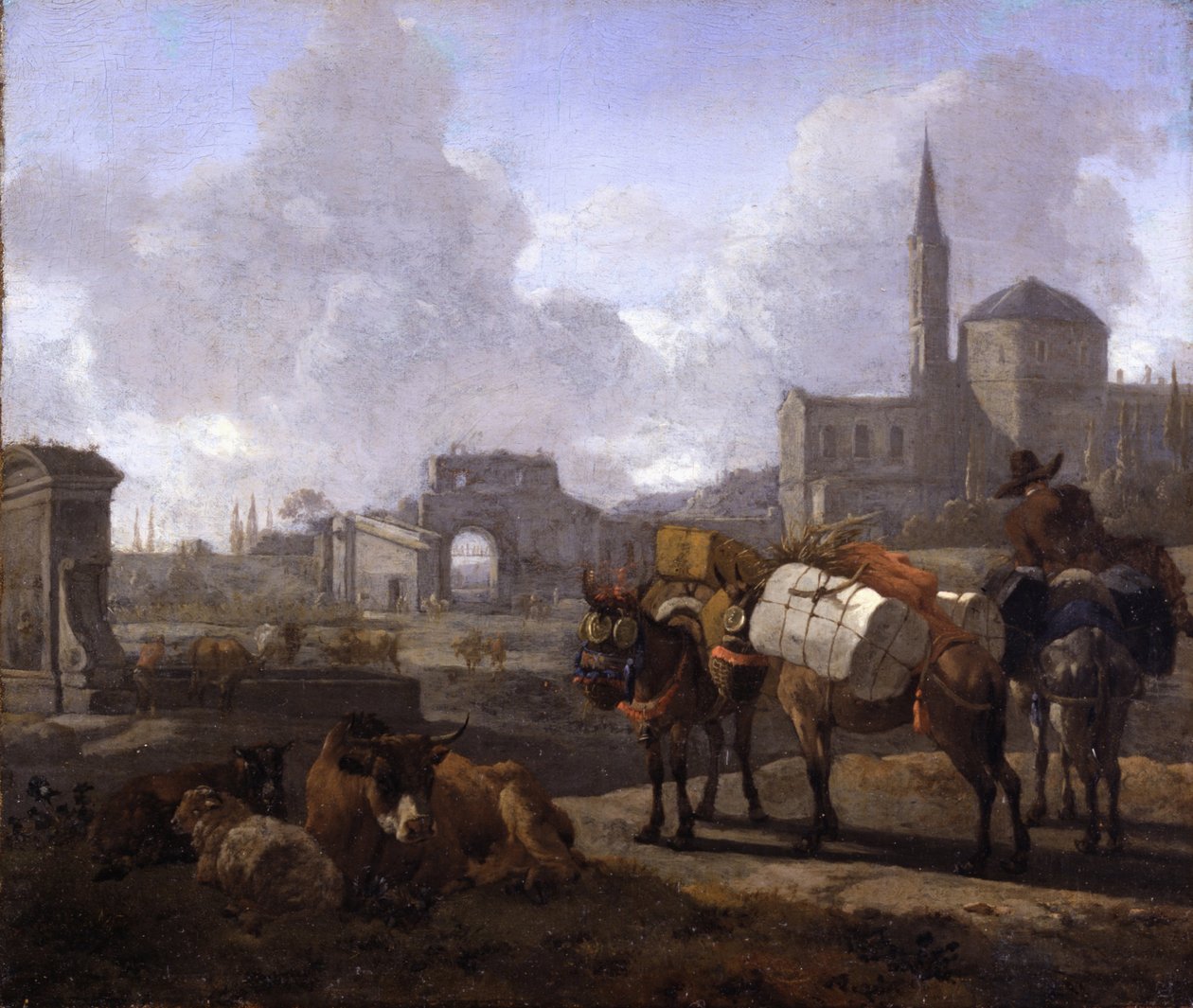 Paisaje clásico de Willem Romeyn