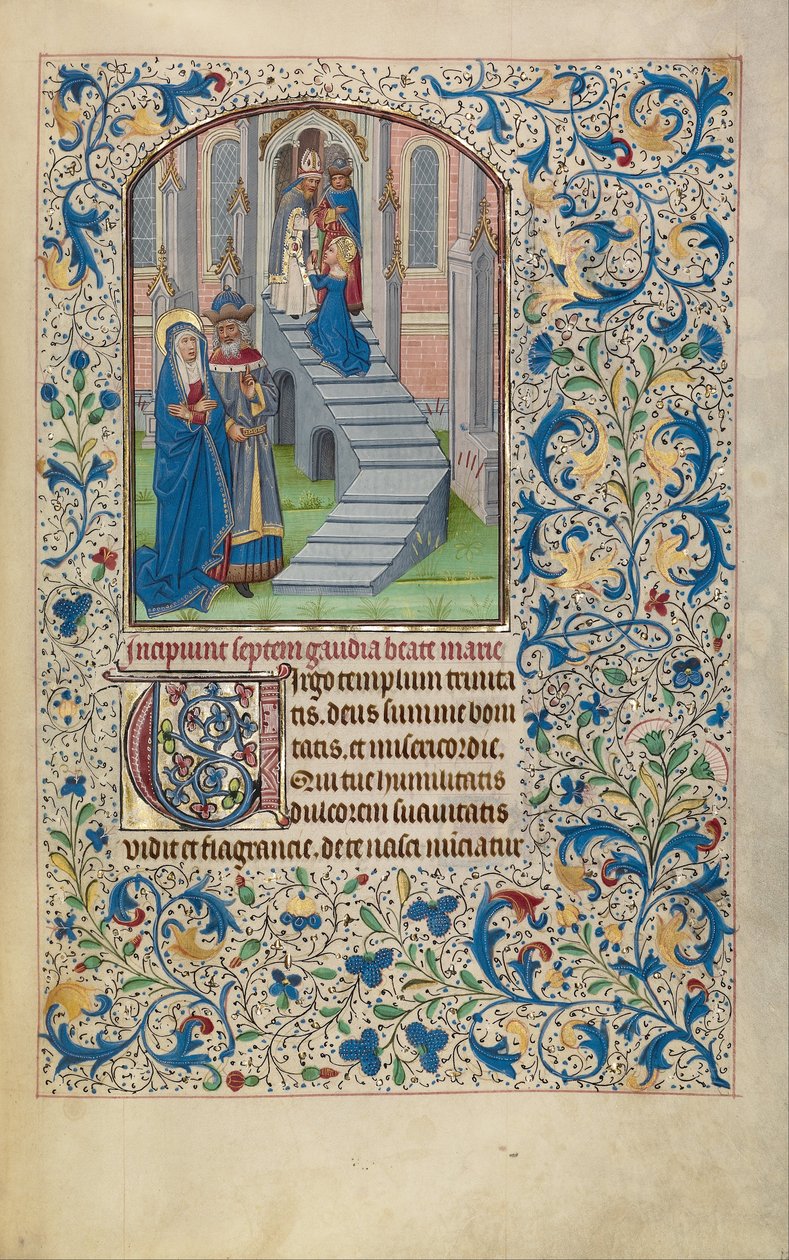 La Presentación de la Virgen en el Templo de Willem Vrelant