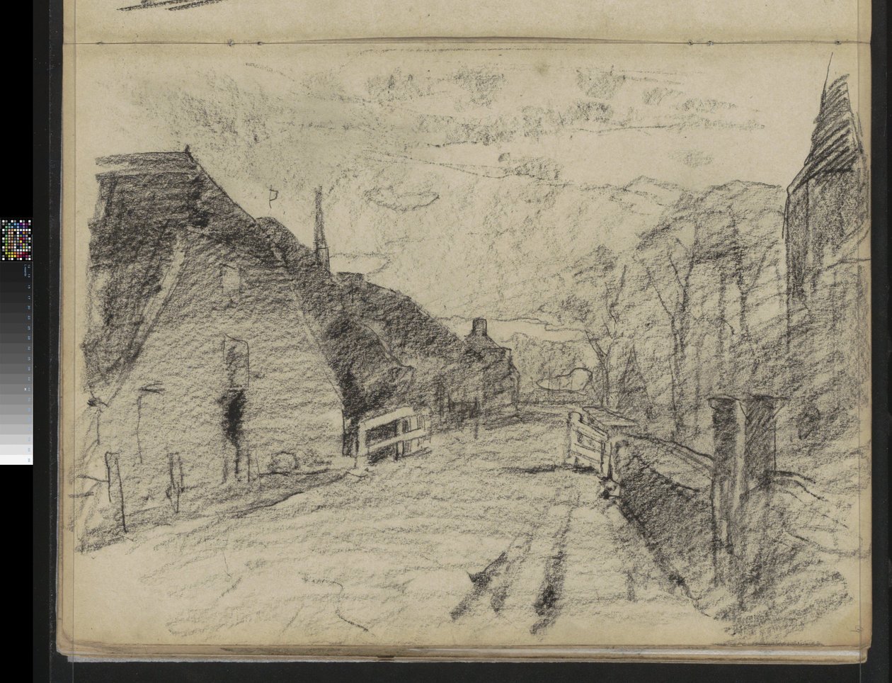 Camino del pueblo en Diepenheim de Willem Arnoldus Witsen