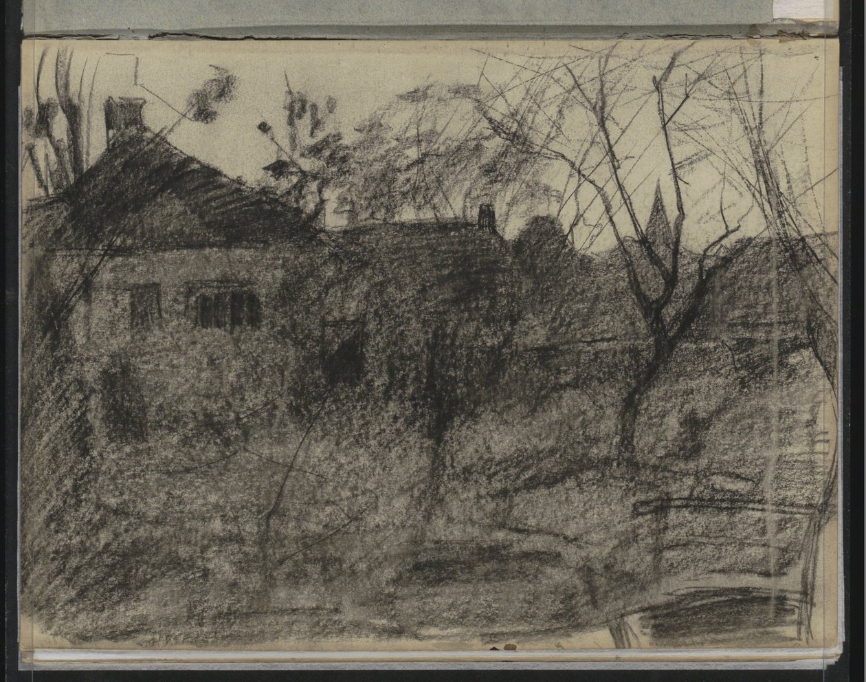 Vista de la ciudad, posiblemente Diepenheim de Willem Arnoldus Witsen