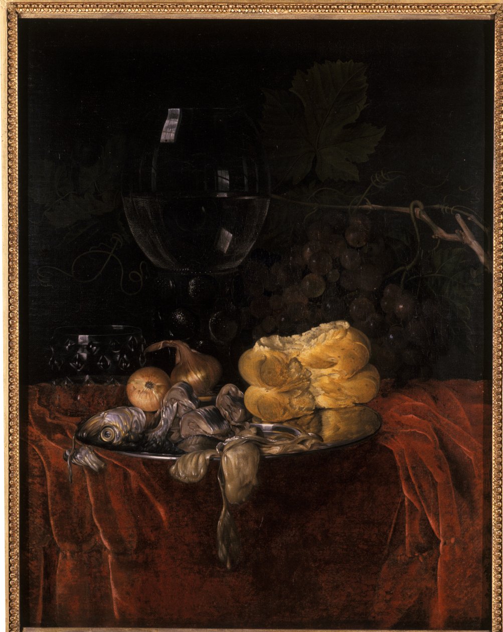 Bodegón con arenque de Willem van Aelst