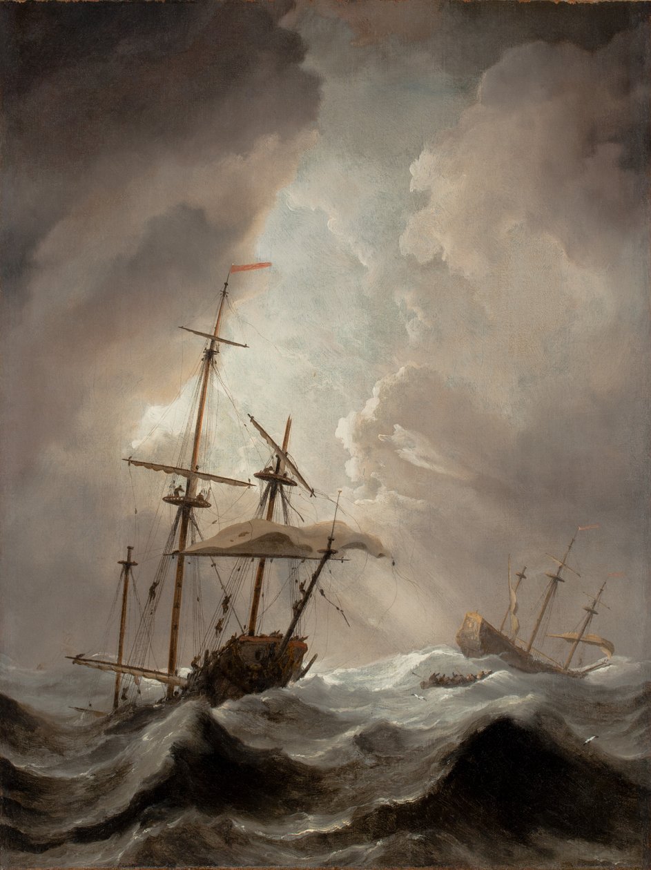 Tormenta en el mar de Willem van de Velde