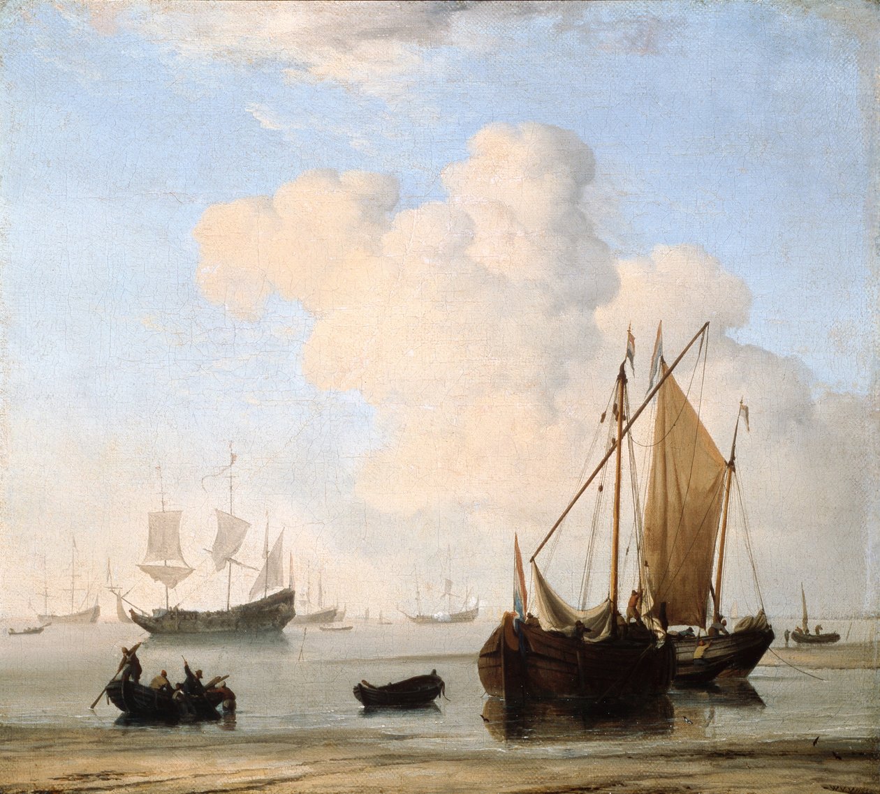 Una calma de Willem van de Velde the Younger