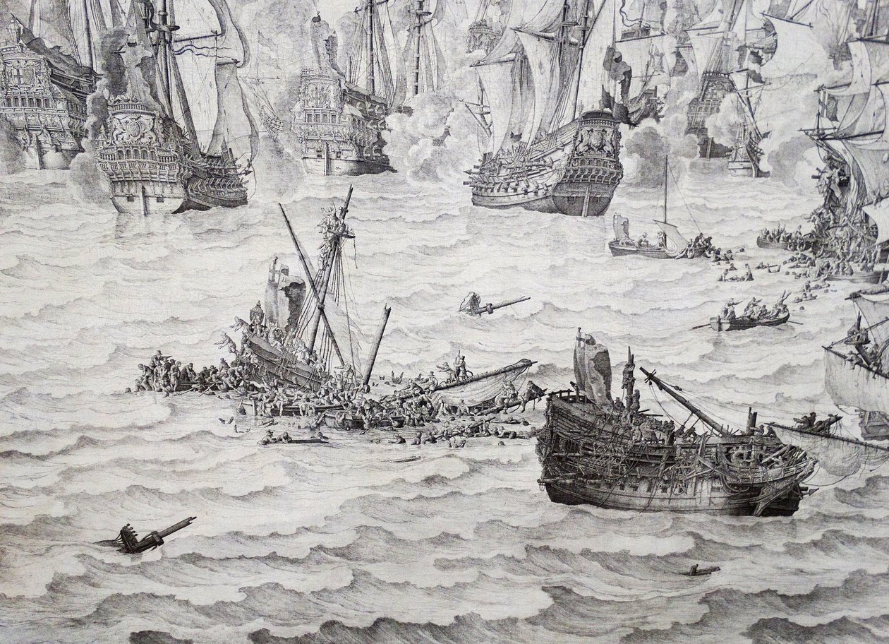 Batalla de Terheide de Willem van de Velde the Elder