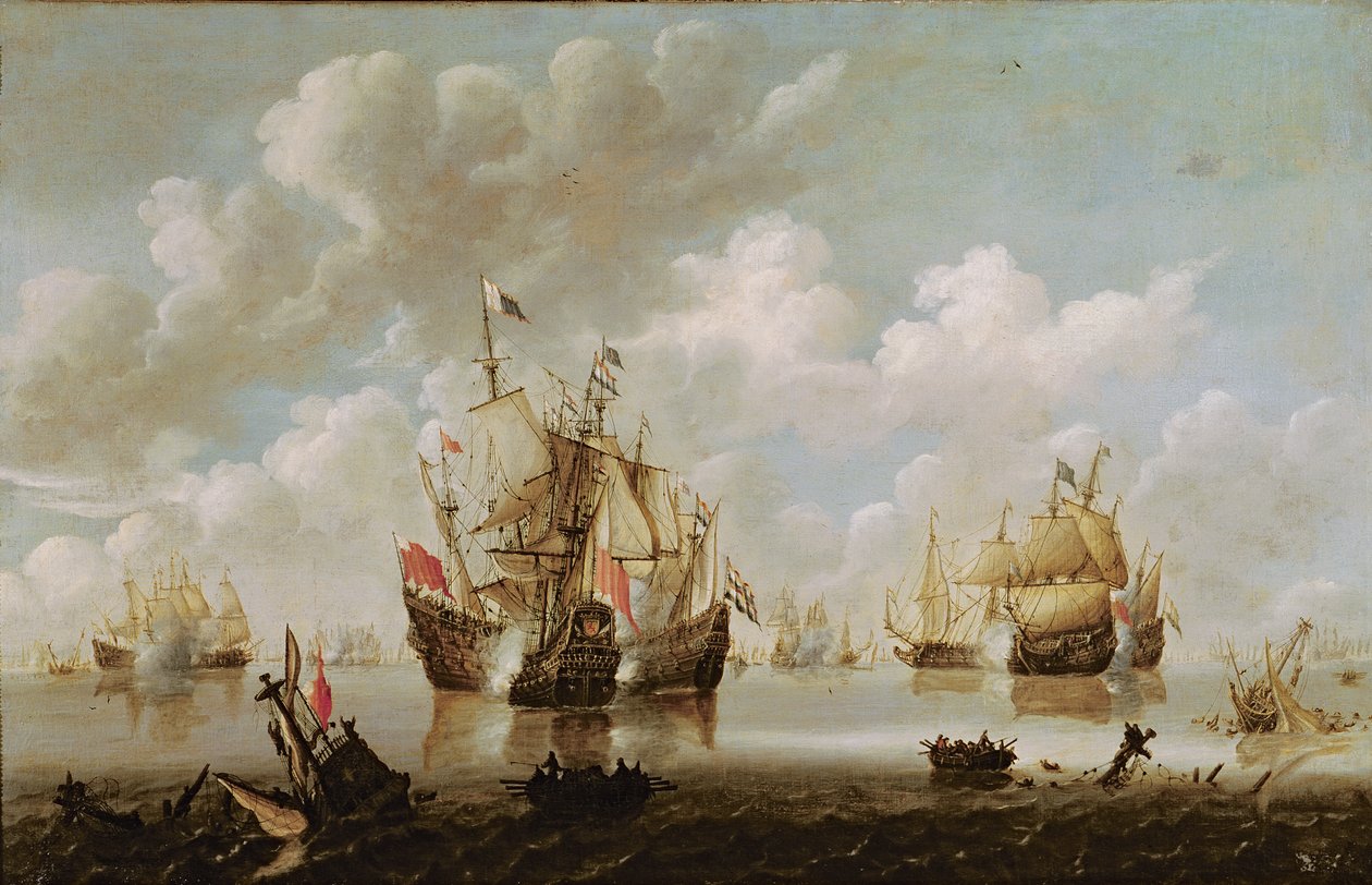 Batalla naval de Willem van de Velde the Younger