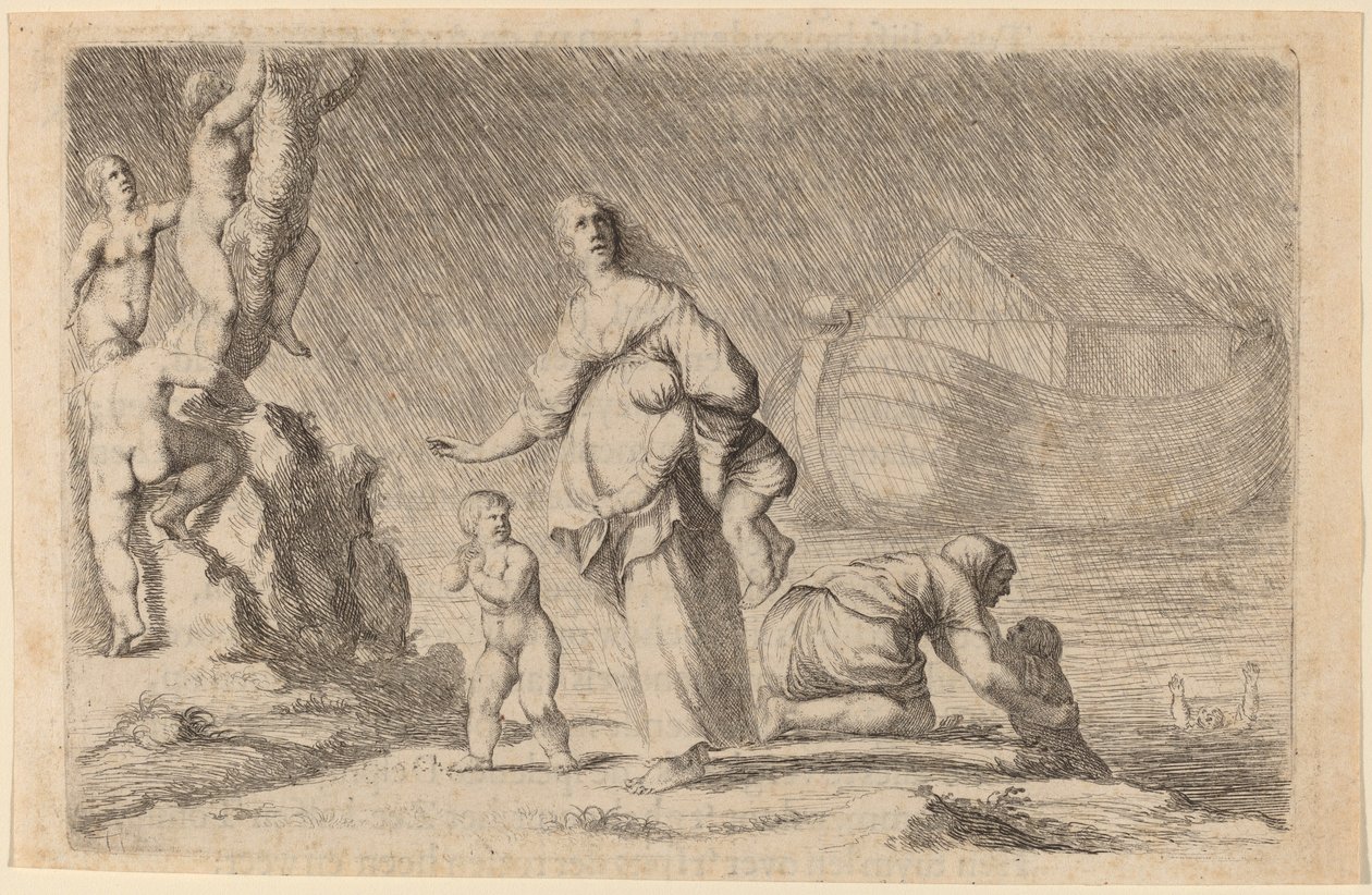 El arca de Noé y el diluvio, 1634 de Willem Basse