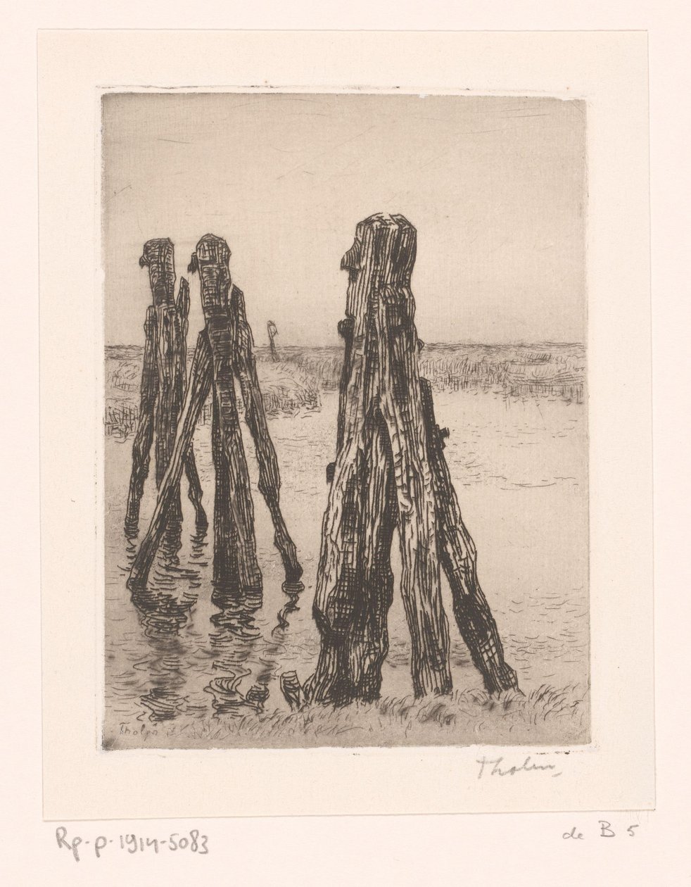 Tres postes de amarre en aguas bajas
Ducdalven (título original) de Willem Bastiaan Tholen (signed by artist)