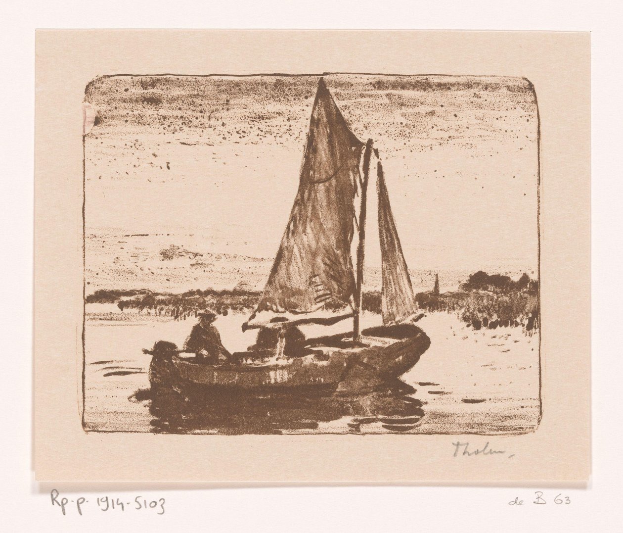 Hombre en velero
Barcaza (título original) de Willem Bastiaan Tholen (signed by artist)