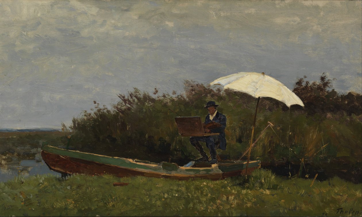 El pintor Gabriël trabajando en un bote de Willem Bastiaan Tholen