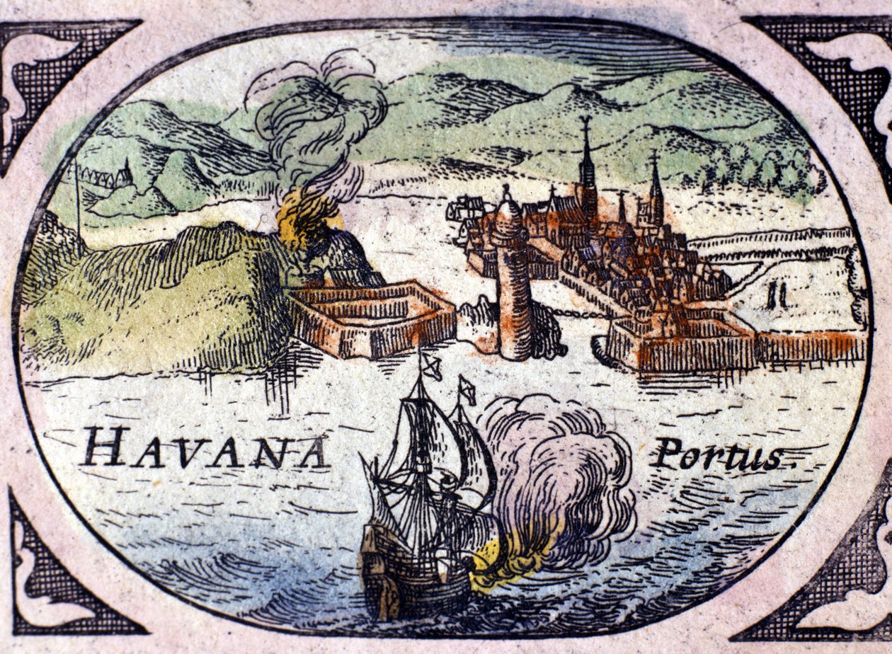 La Habana, basado en el Atlas de William Blaeu de Willem Blaeu