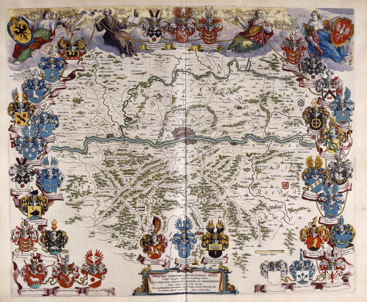 Mapa de Alemania, c.1644-1645 de Willem Blaeu