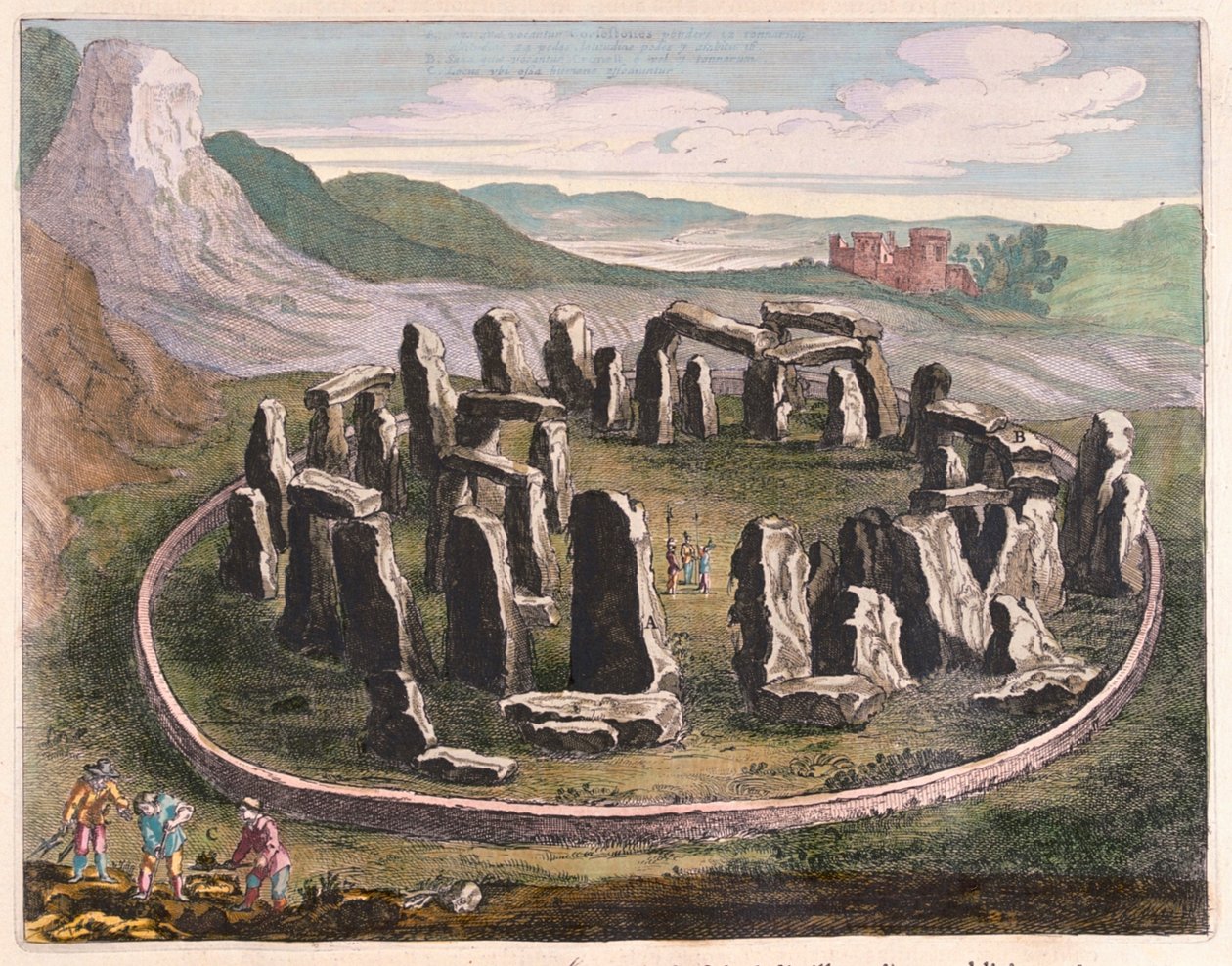 Stonehenge, en "Theatrum Orbis Terrarum, sive Atlas Novus" de Willem Blaeu, Amsterdam de Willem Blaeu