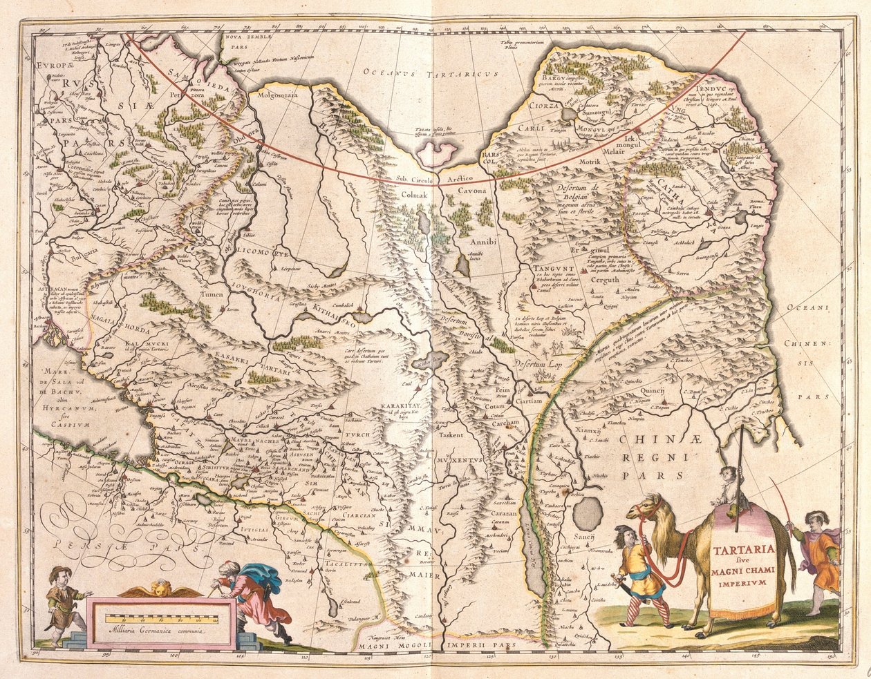 Tartaria y parte septentrional de China y Corea, en "Theatrum Orbis Terrarum, sive Atlas Novus" de Willem Blaeu, Amsterdam. de Willem Blaeu