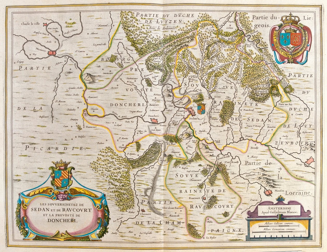 lorraine, en "Theatrum Orbis Terrarum, sive Atlas Novus" de Willem Blaeu, Amsterdam de Willem Blaeu
