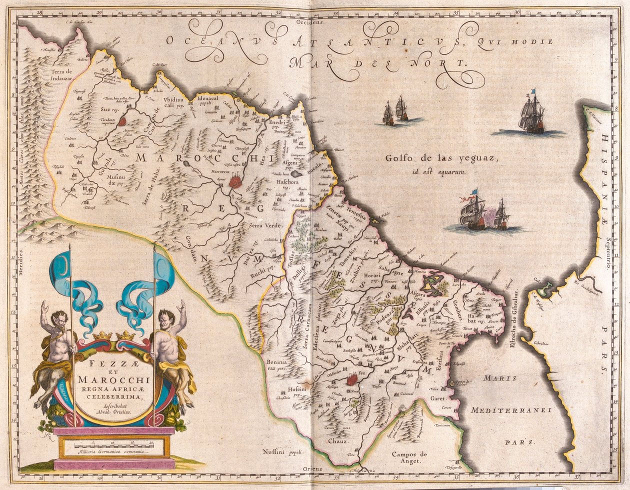 noroeste de África y Marruecos, en "Theatrum Orbis Terrarum, sive Atlas Novus" de Willem Blaeu, Amsterdam. de Willem Blaeu