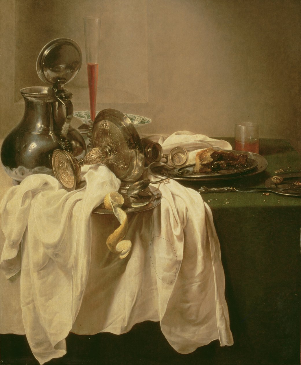 Naturaleza muerta (óleo sobre lienzo) de Willem Claesz. Heda