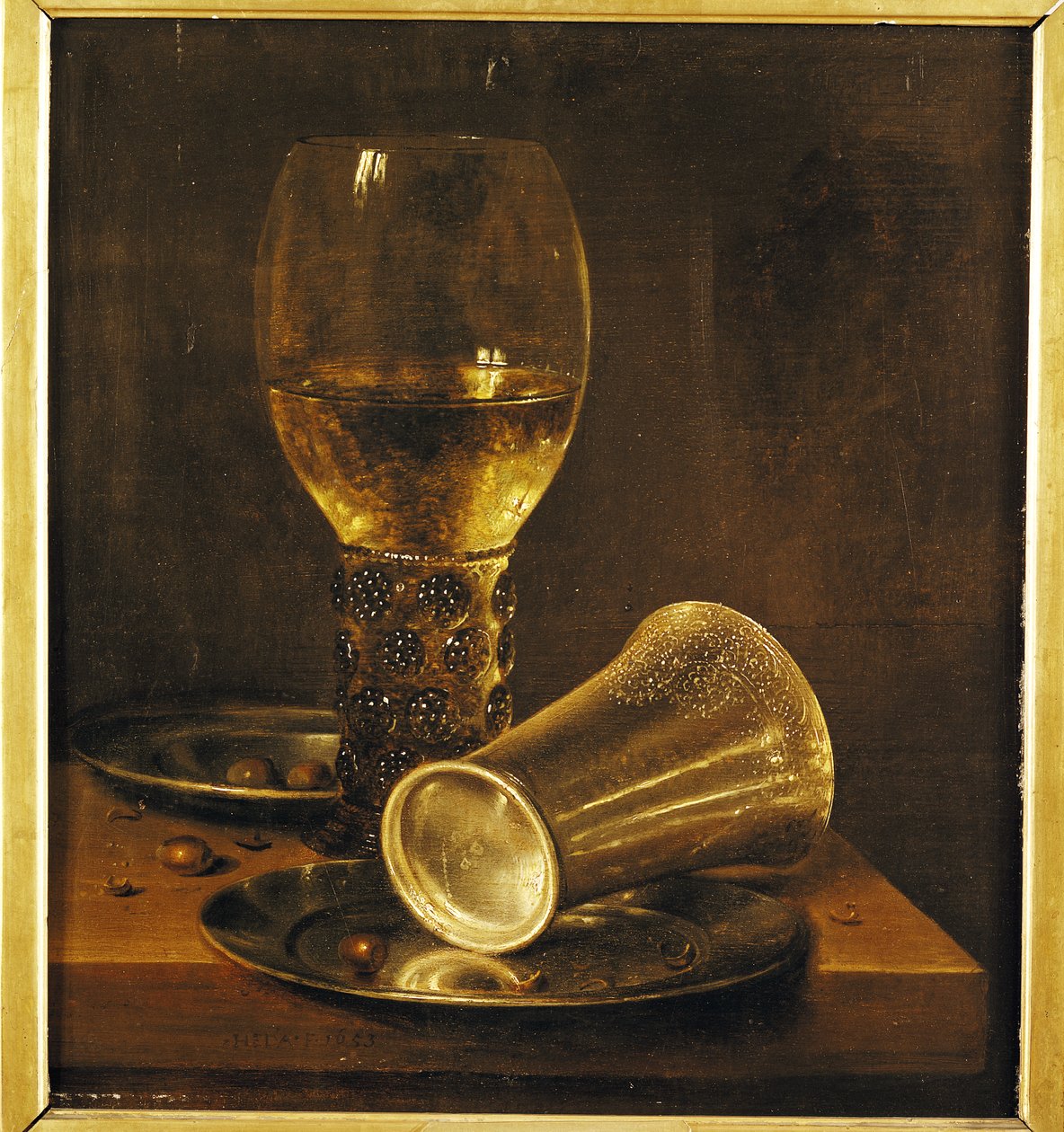 Naturaleza Muerta con una Copa, 1653 de Willem Claesz. Heda
