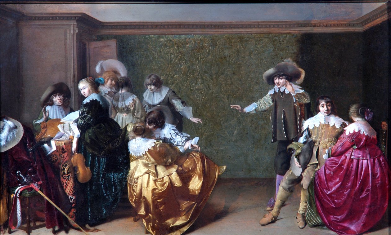 Una fiesta musical, c.1620-35 (óleo sobre tabla de roble) de Willem Cornelisz Duyster