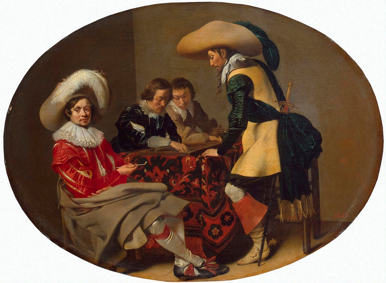 Jugadores de Tric-Trac, c. 1630 de Willem Cornelisz Duyster