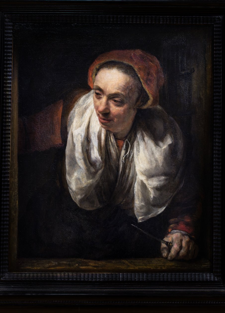 Anciana en su ventana de Willem Drost