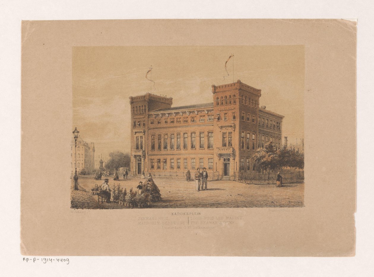 Casa de marinero en Kadijksplein en Amsterdam de Willem Hekking jr.