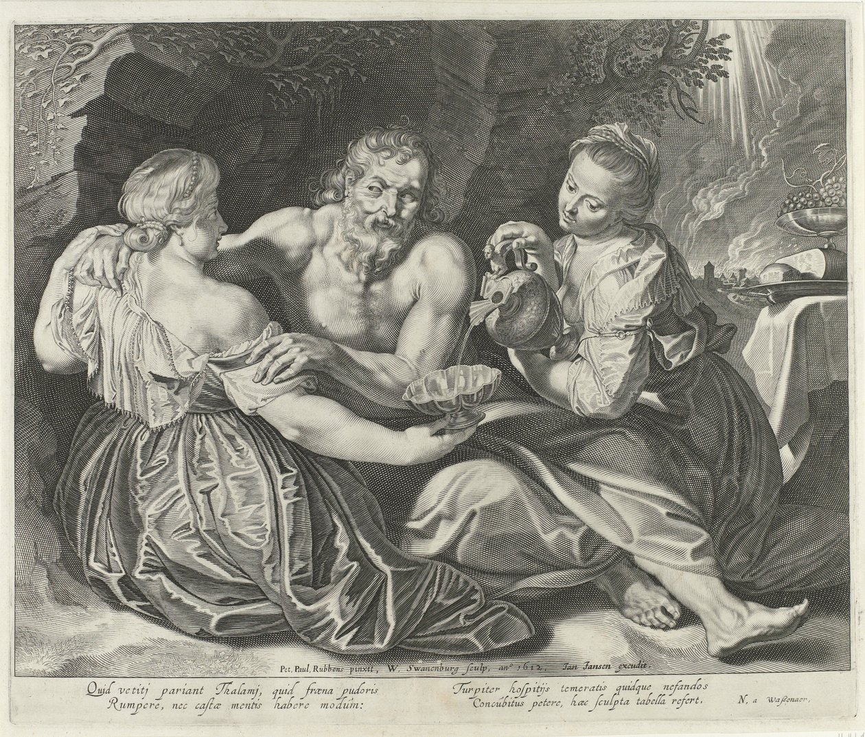 Lot y sus hijas de Willem Isaacsz Swanenburg