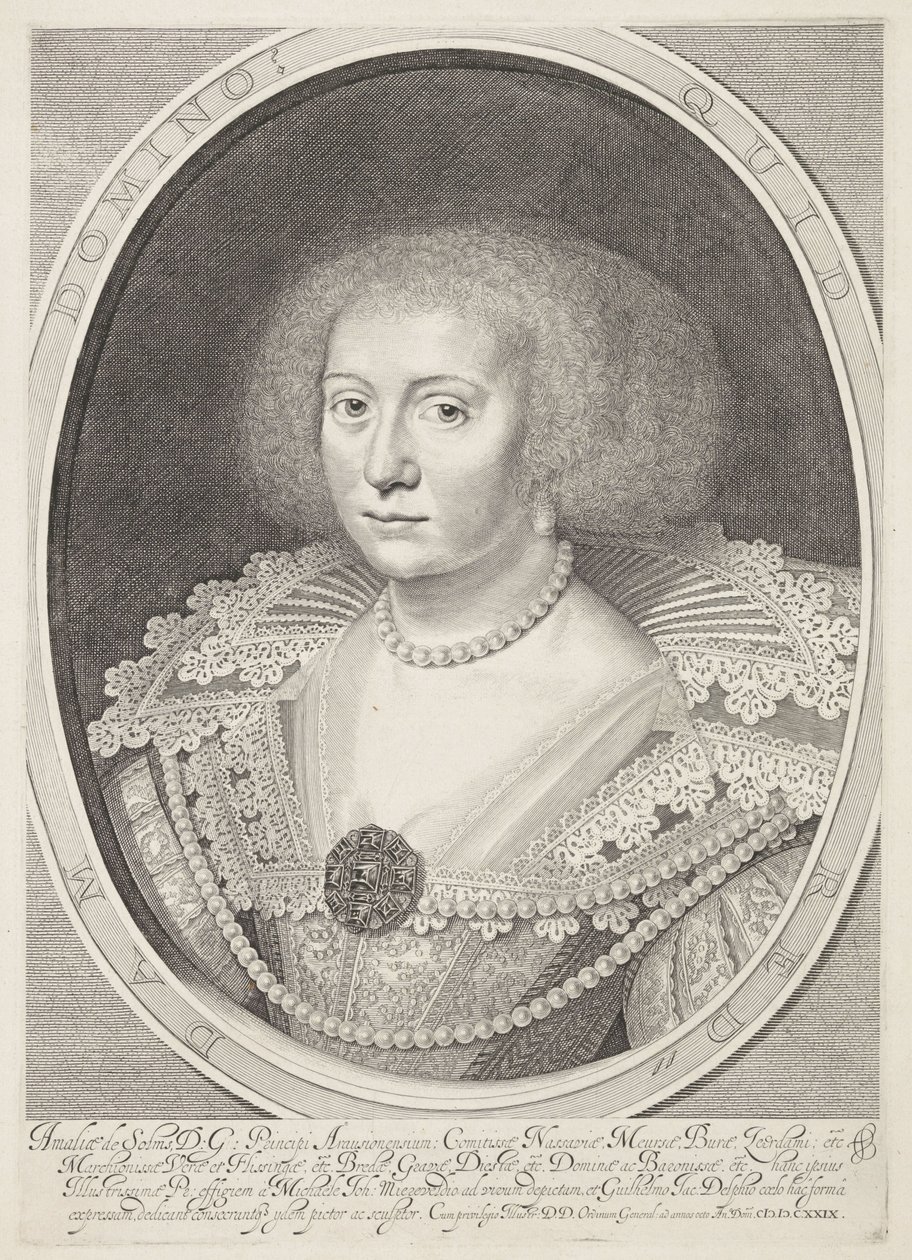 Retrato de Amalia van Solms de Willem Jacobsz Delff