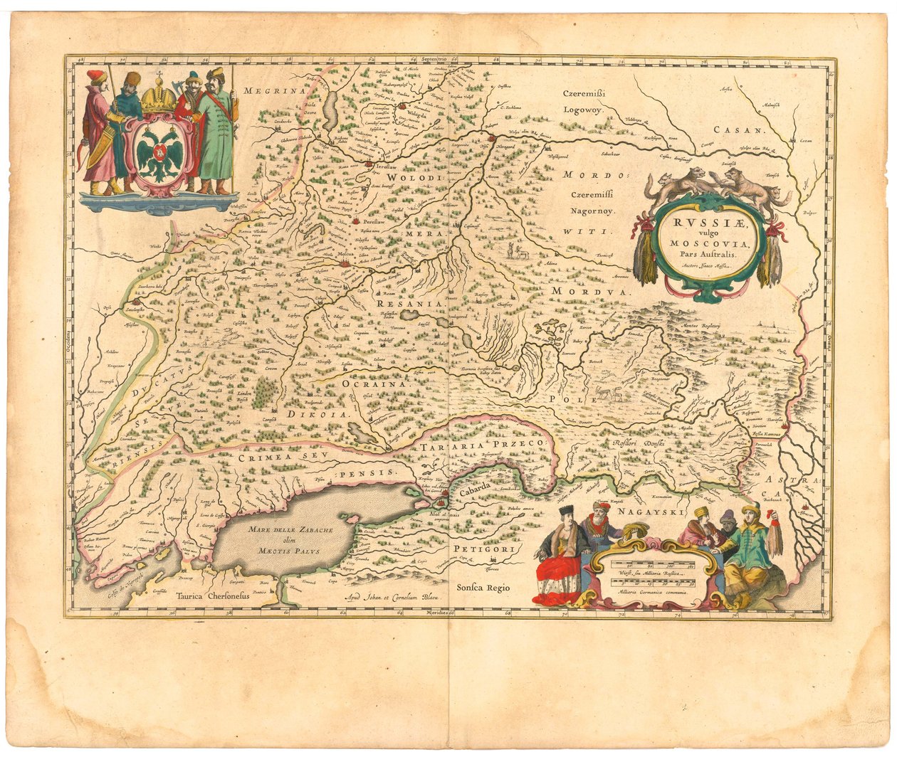 Mapa de Rusia De: Theatrum Orbis Terrarum..., 1645 de Willem Janszoon Blaeu