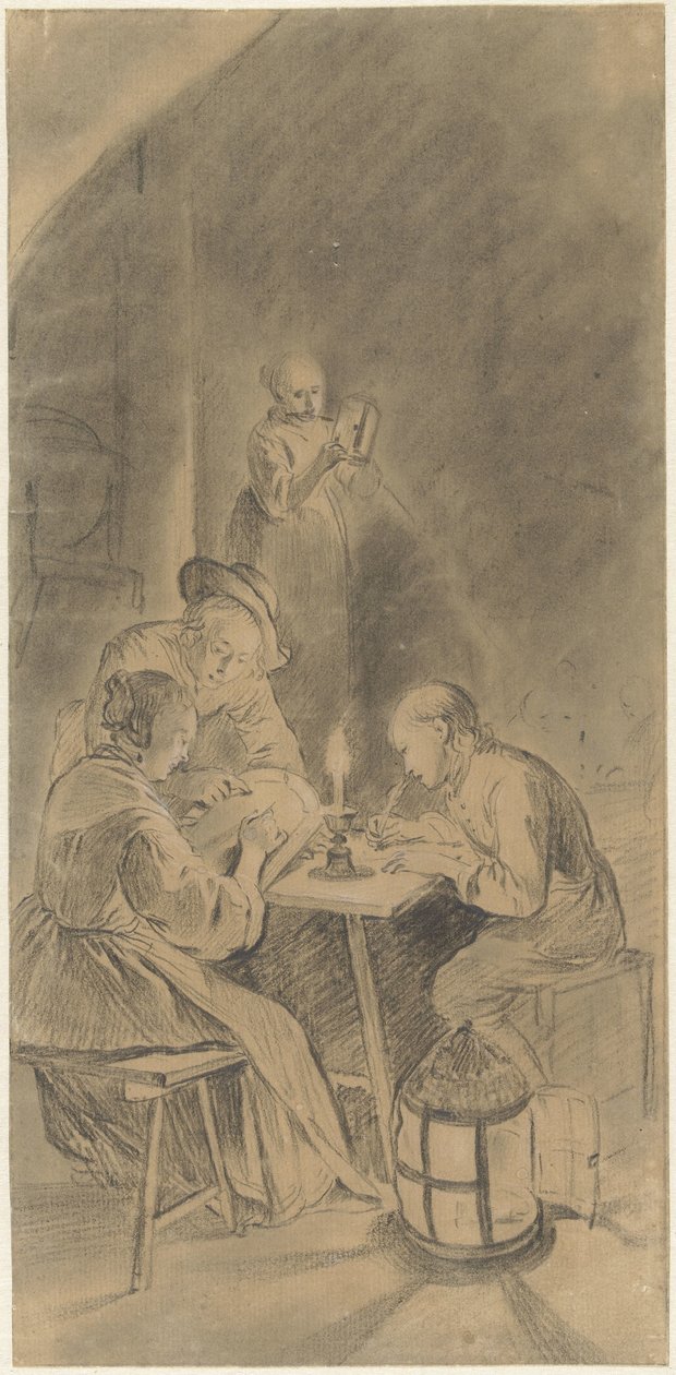 Educación a la luz de las velas de Willem Joseph Laquy