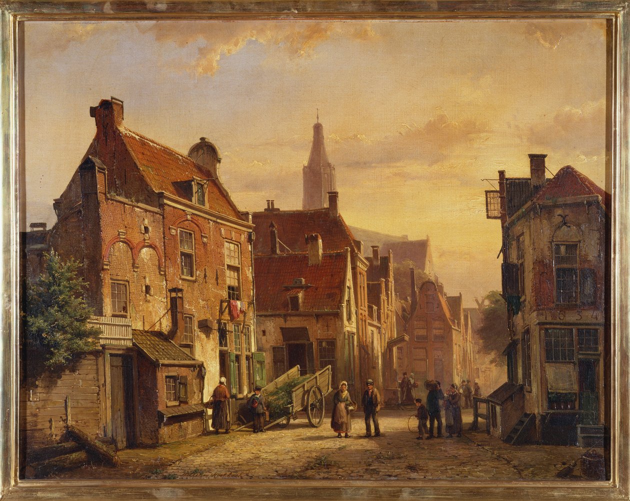 Escena callejera holandesa de Willem Koekkoek