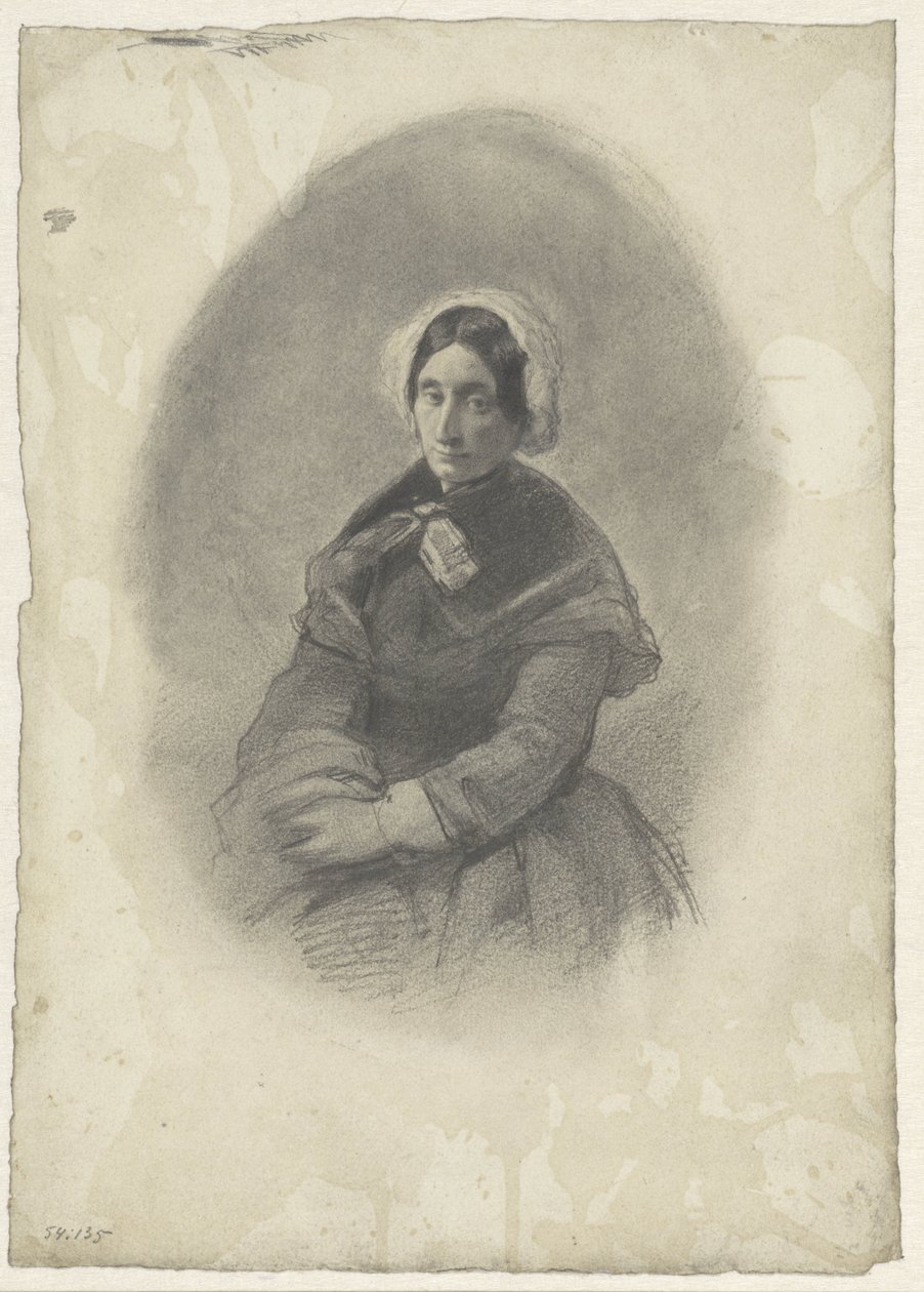 Retrato femenino en óvalo de Willem Maris