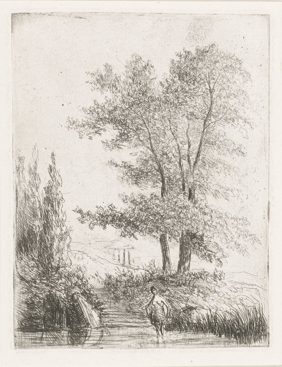 Paisaje montañoso con bañista de Willem Matthias Jan van Dielen