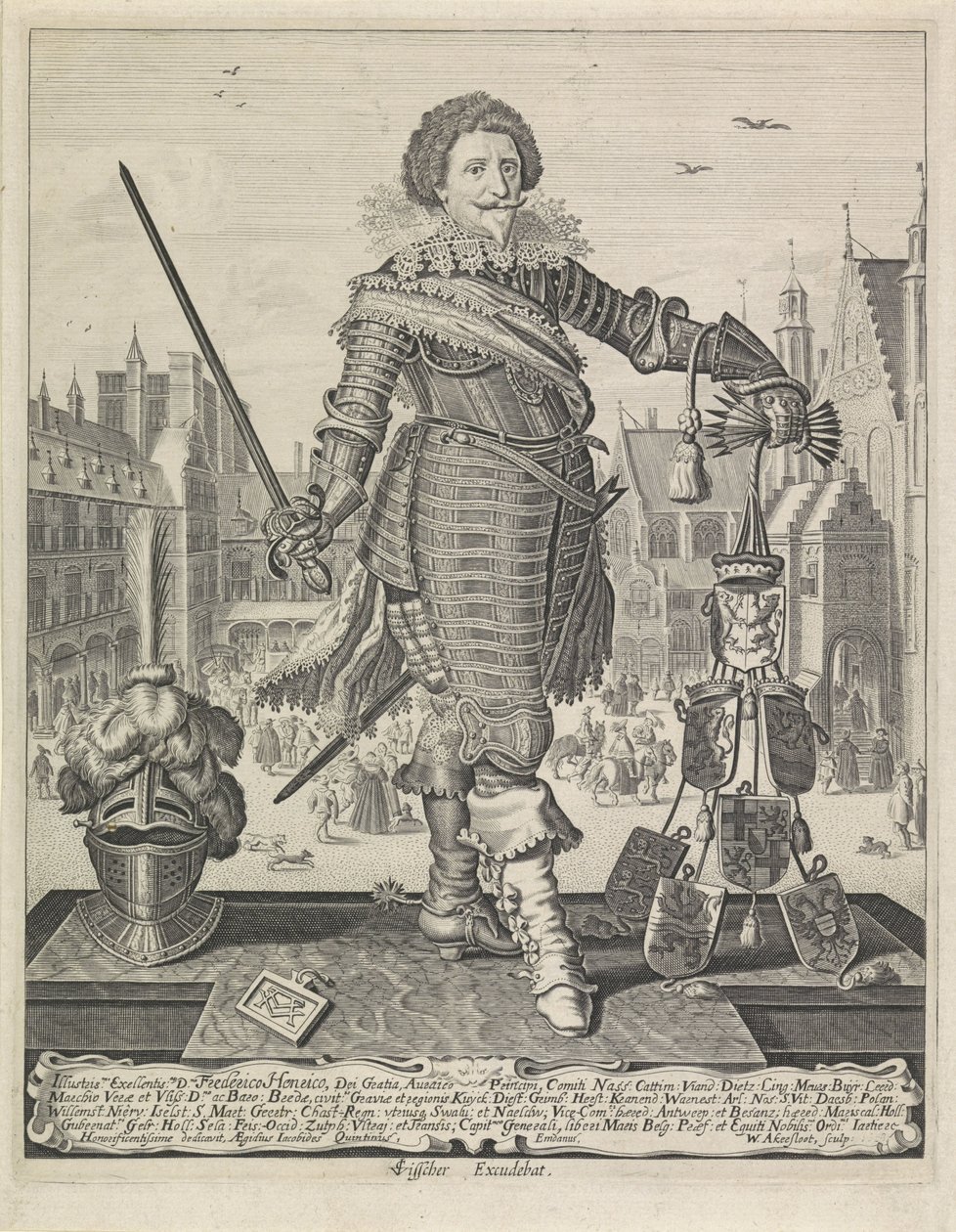 Retrato de Frederik Hendrik, Príncipe de Orange de Willem Outgertsz. Akersloot