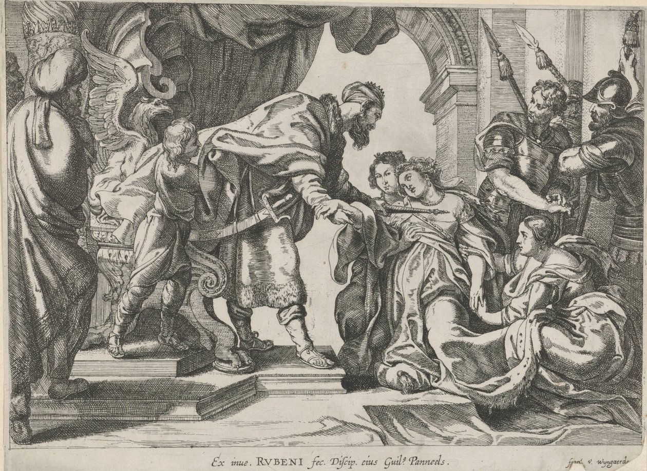 Ester ante Asuero de Willem Panneels
