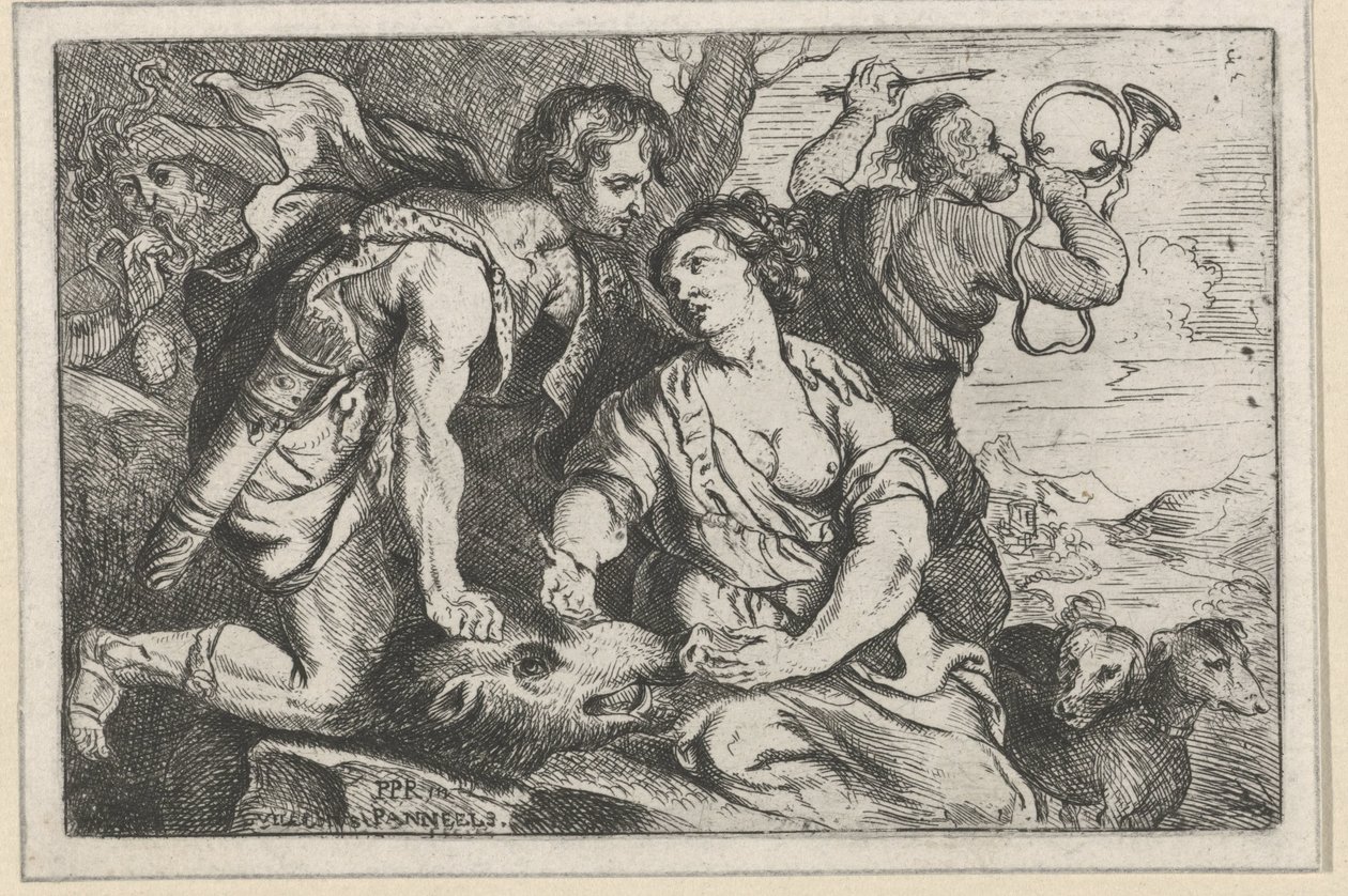 Meleagro y Atalanta de Willem Panneels