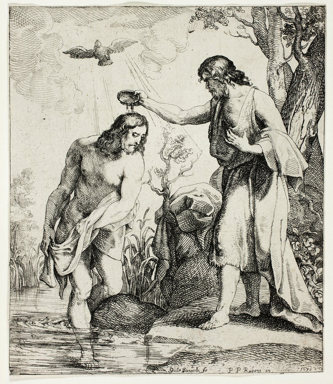 El Bautismo de Cristo de Willem Panneels