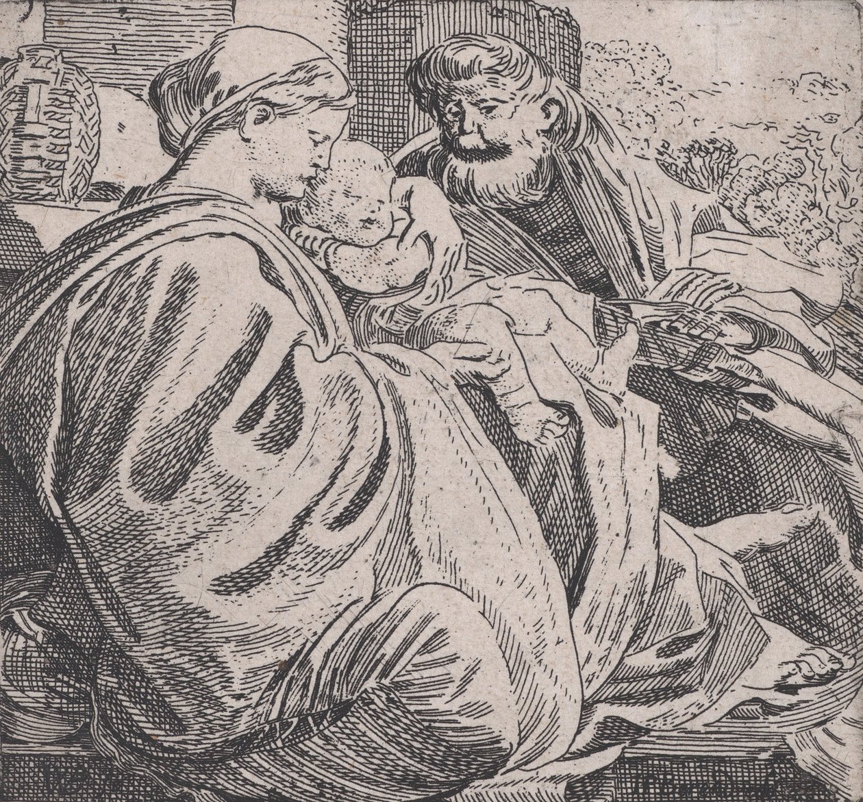 La Sagrada Familia descansando de Willem Pietersz. Buytewech