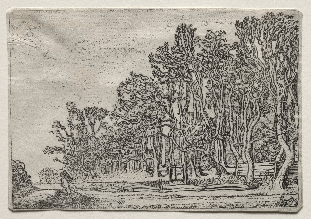 El conjunto de los paisajes: Dos setos de tablas, 1616 de Willem Pietersz Buytewech