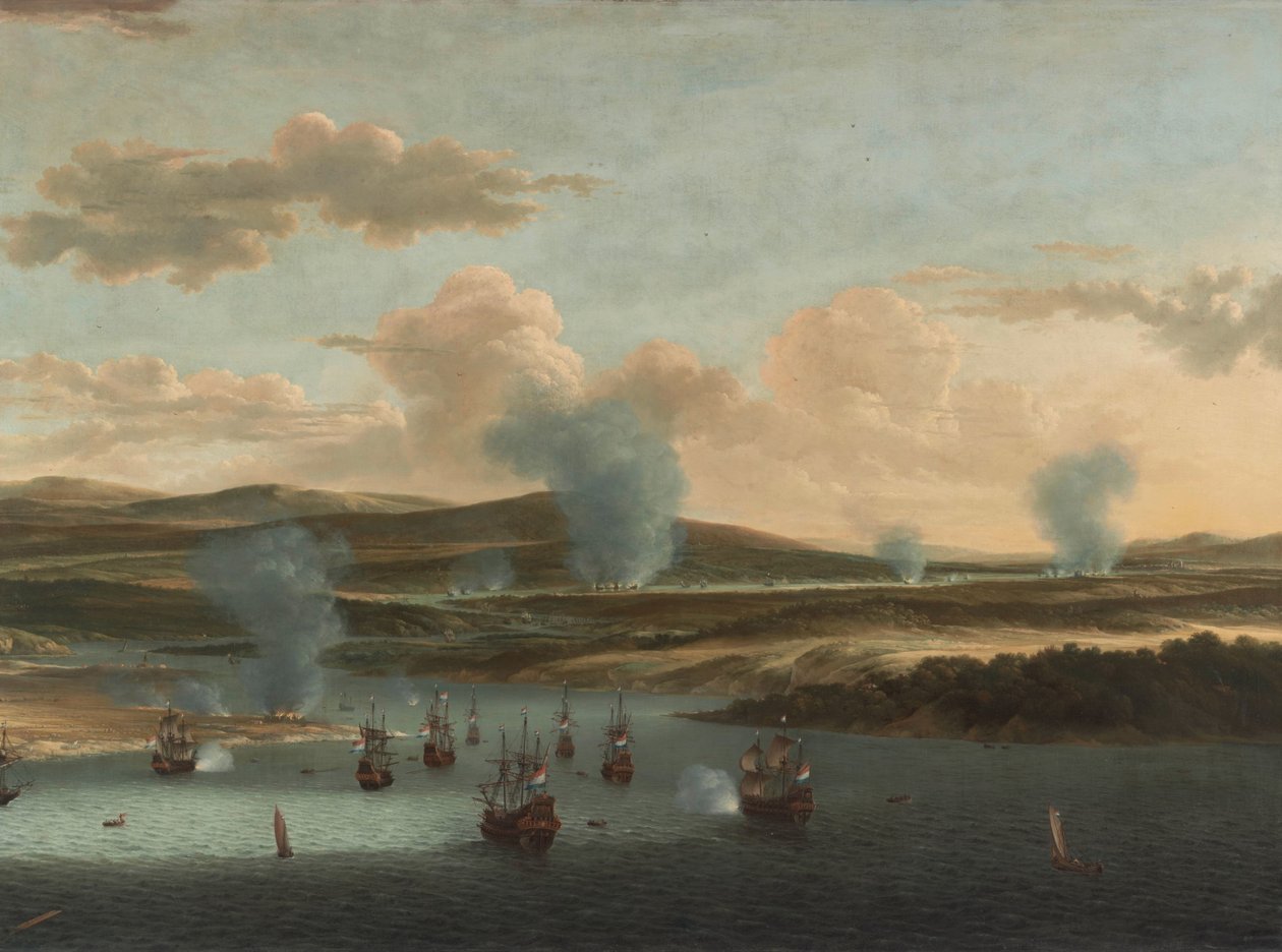 Batalla de Medway
Viaje a Chatham, 1667: la flota holandesa en el estuario de Medway de Willem Schellinks