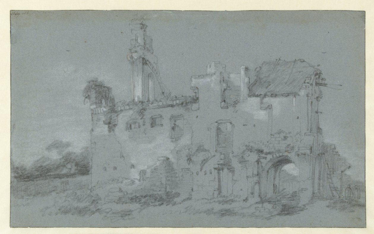 Ruina de la abadía de Rijnsburg de Willem Schellinks