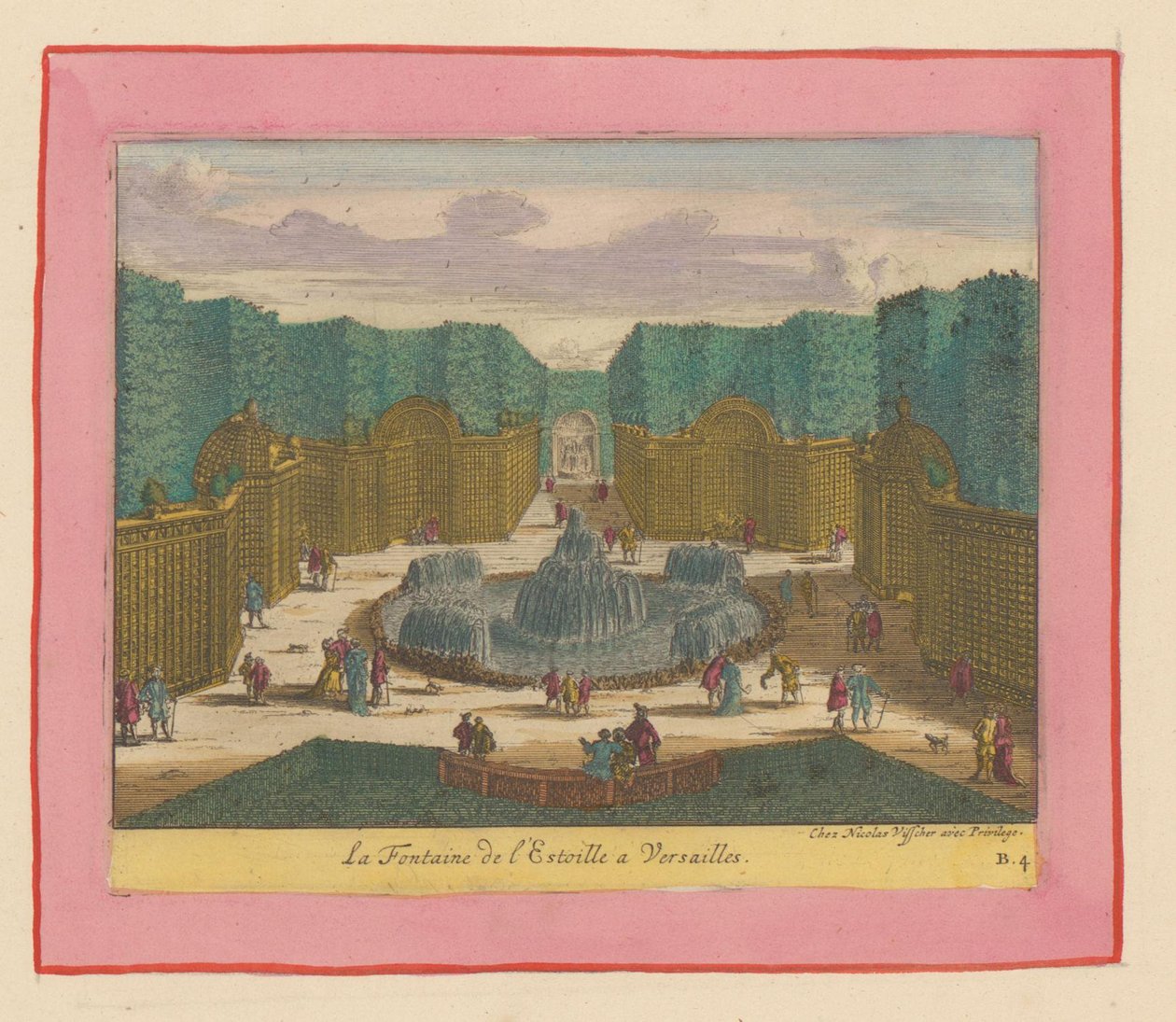 Brunnen im Sternenwald in den Gärten von Versailles de Willem Swidde