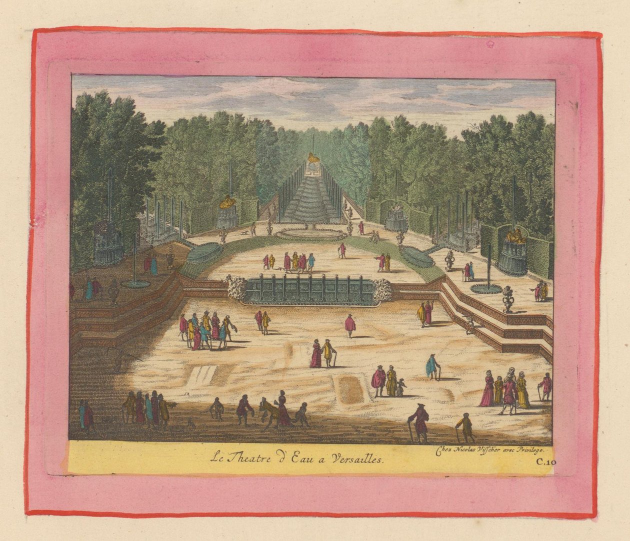 Wassertheater in den Gärten von Versailles de Willem Swidde