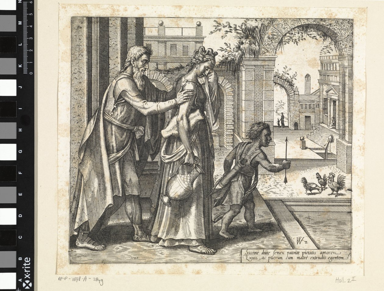 Expulsión de Agar e Ismael Historia de Agar e Ismael (título de la serie) de Willem Thibaut